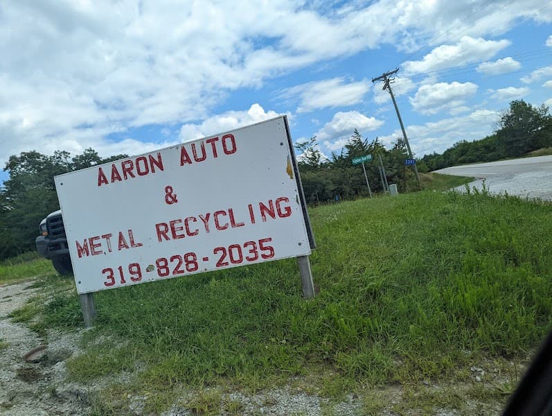 AARON AUTO & METAL RECYCLING at 3397 Hwy 6 Trail, Homestead, IA 52236