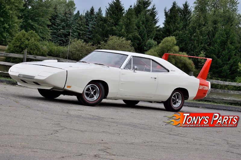 Tony's Mopar Parts (parts for 60s + 70s Plymouth + Dodge Muscle Cars) at outside of town, Harrington, DE 19952