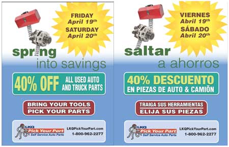 40% off spring time
