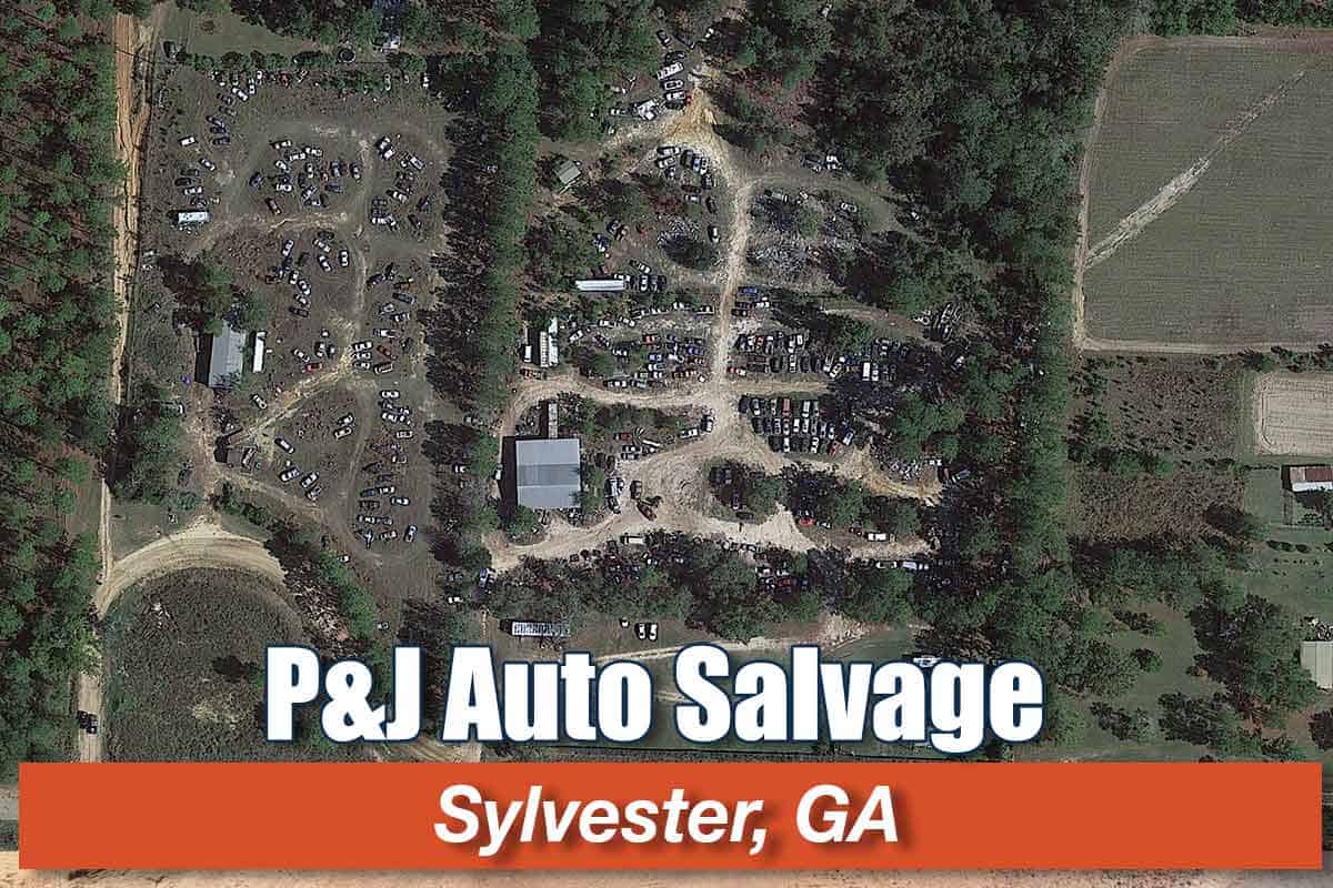 Aerial view of P&J Auto Salvage at 154-188 Johnny Aultman Rd, Sylvester, GA 31791