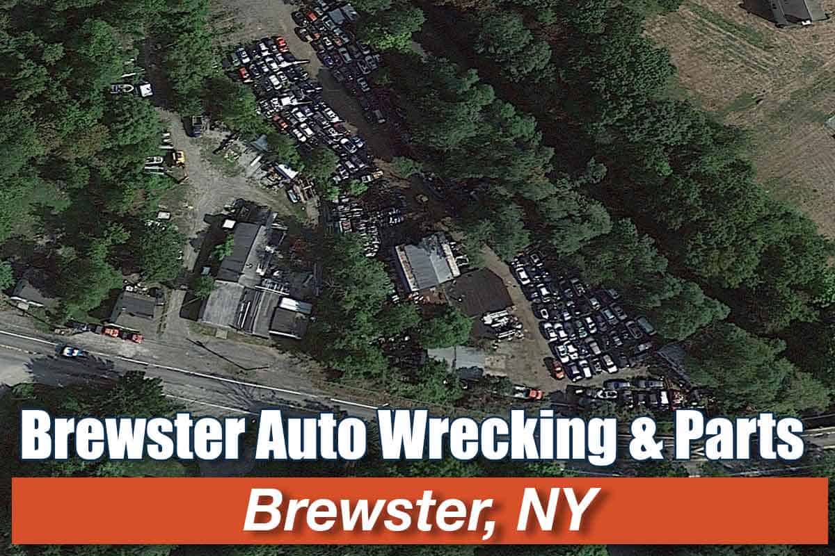 Aerial view of Brewster Auto Wrecking & Parts at 444 NY-312, Brewster, NY 10509