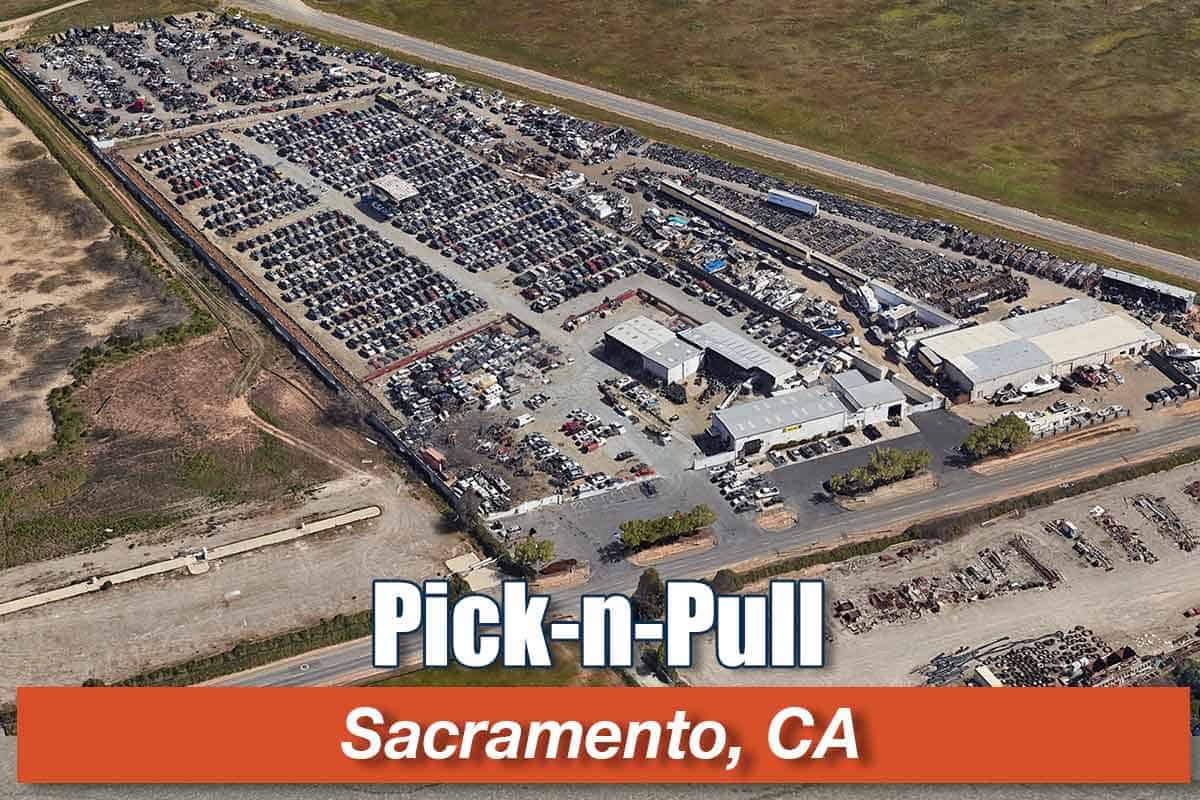 Aerial view of Pick-n-Pull at 4075 Happy Ln, Sacramento, CA 95827