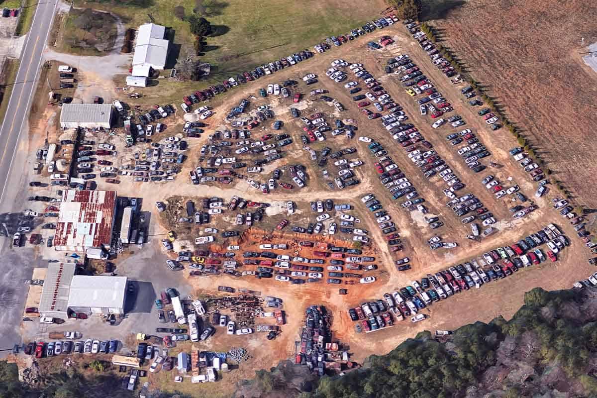 Drone View Of 67 Auto Salvage at 2236 AL-67, Somerville, AL 35670