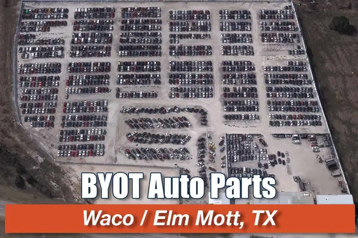 Aerial view of BYOT Auto Parts in Waco, TX at 14401 N Interstate 35 Frontage Rd, Elm Mott, TX 76640
