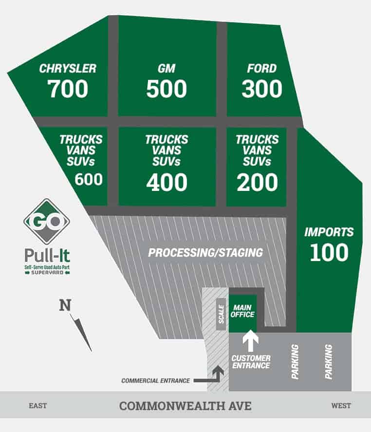 GO-Pull-It JUNKYARD MAP