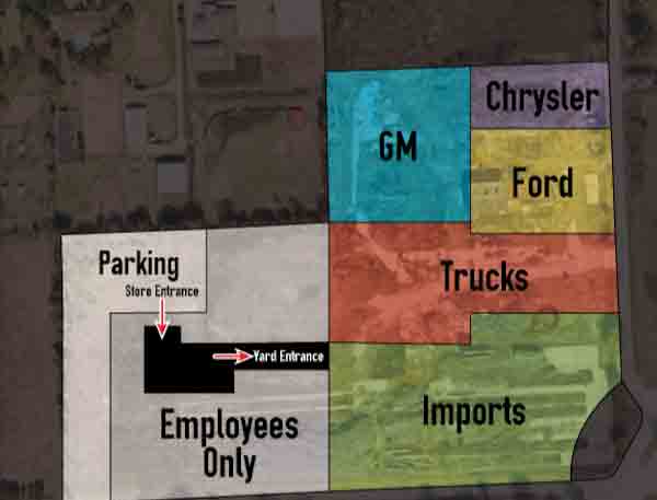 u pull and pay houston yard map