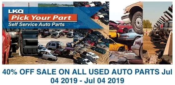 40% OFF SALE DISCOUNT LKQ PICK YOUR PART JUNKYARD