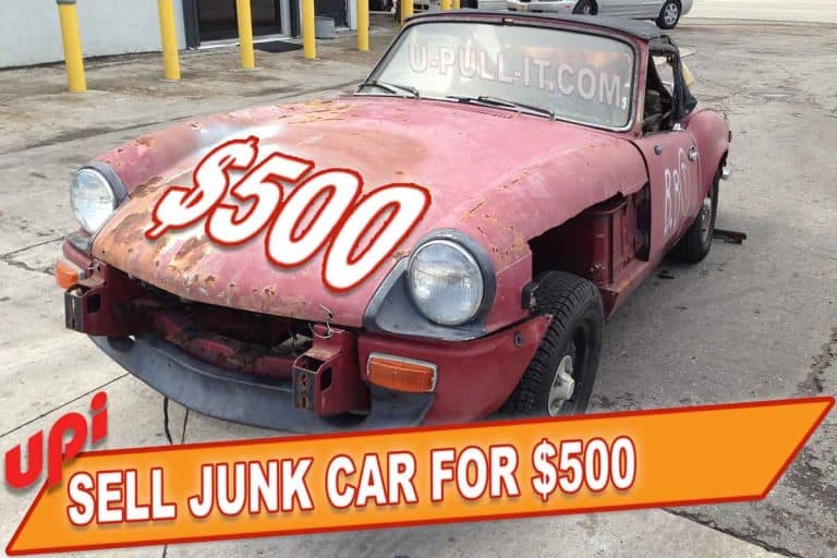 SELL JUNK CAR FOR 500 CASH