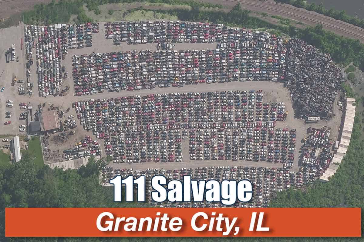 Aerial view of 111 Salvage at 2188 IL-111, Granite City, IL 62040