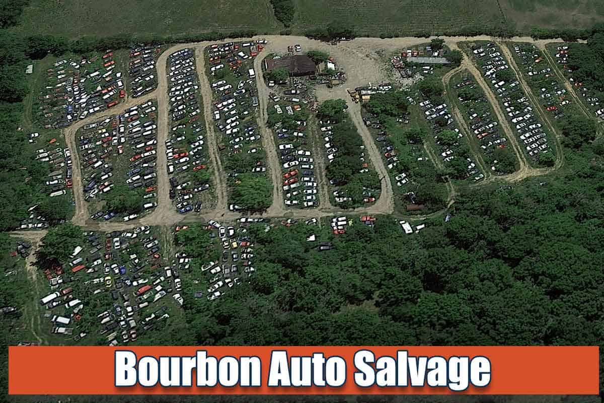 Drone view of Bourbon Auto Salvage at 4990 Bryan Station Rd, Lexington, KY 40516