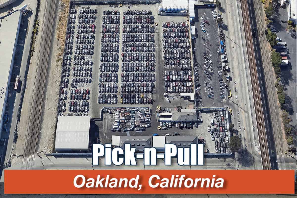 Aerial view of Cash for Junk Cars | Pick-n-Pull at 8451 San Leandro St, Oakland, CA 94621