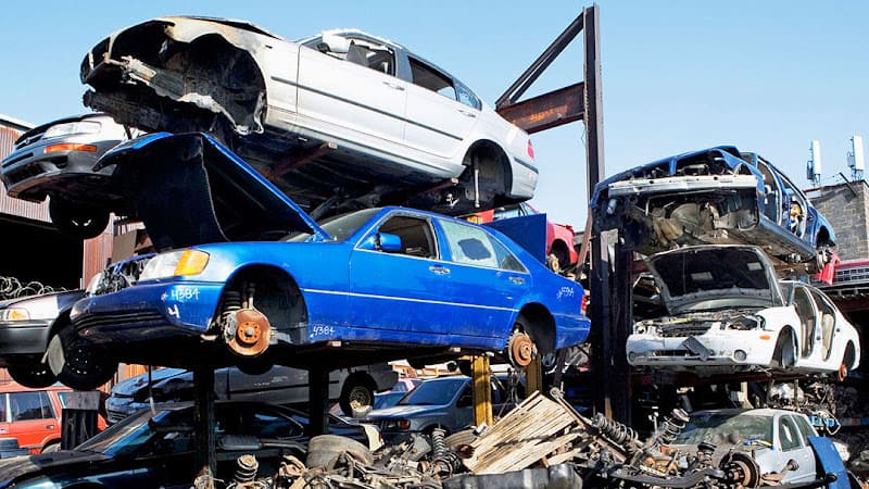 Profit from selling a junk car to a scrap yard