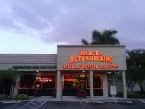 M & L Auto Wrecking & Parts Auto parts store at 4100 S Military Trail