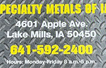 Specialty Metals of Iowa Recycling center at 4601 Apple Ave