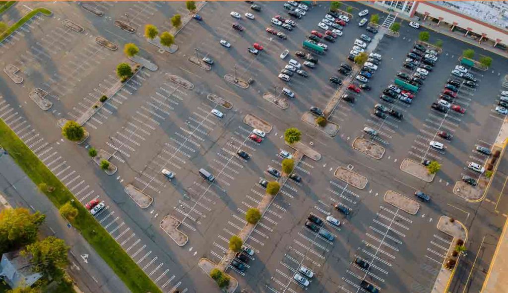 Shopping Center Parking Lot To Meet and Sell Your Car