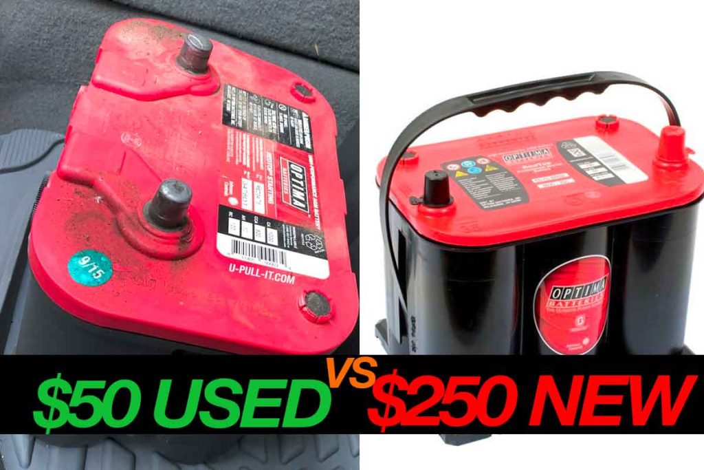 USED VS NEW CAR BATTERY PRICE