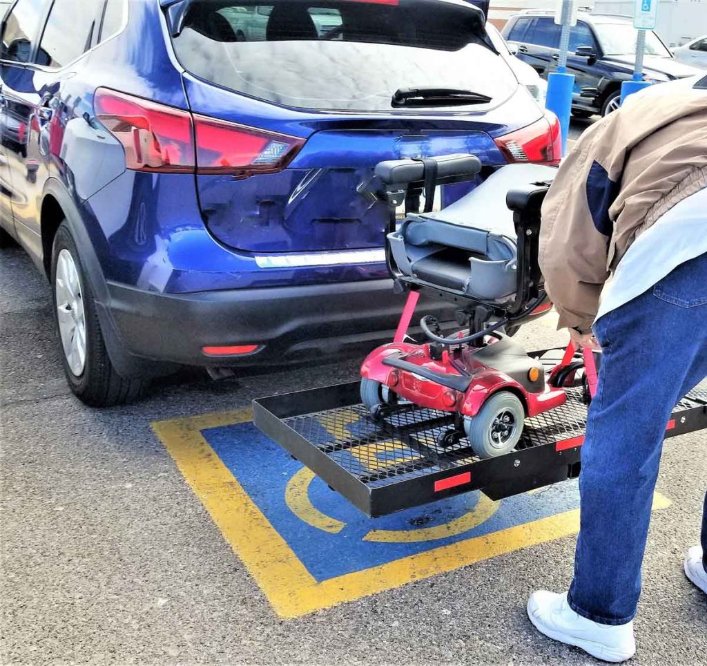 Handicap person mobility car