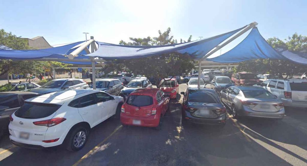 Parking your vehicle under a shaded area