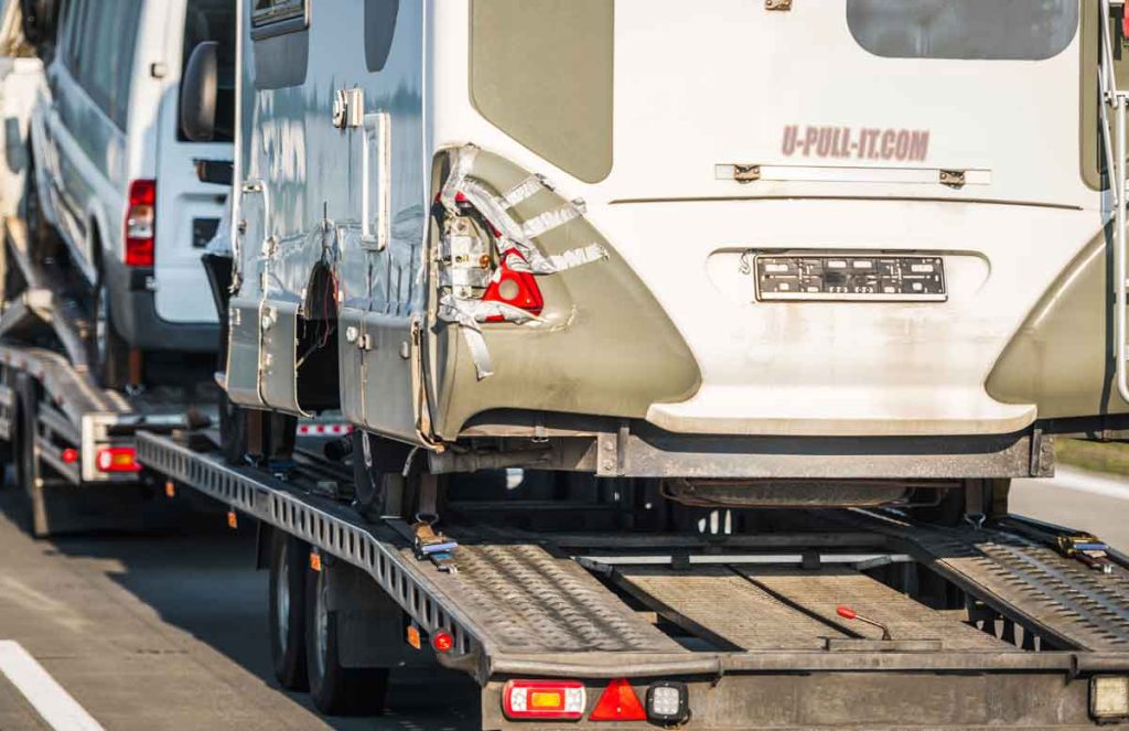 RV repairs while traveling cheap parts at a junkyard