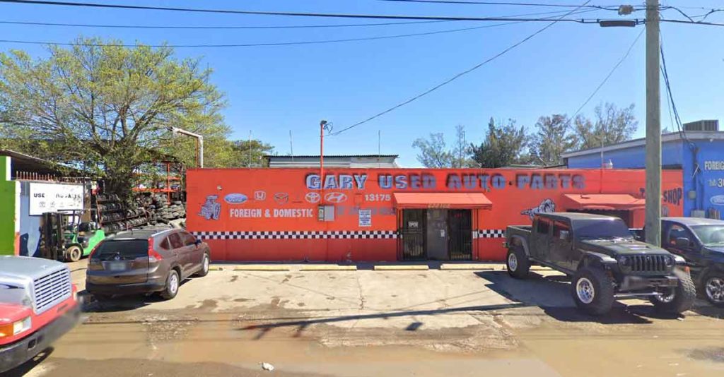 Gary Used Auto Parts at 13175 Cairo Ln, Opa-locka, FL 33054