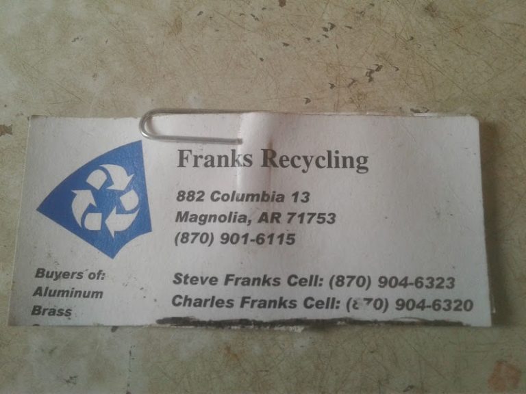 Franks Recycling at 14200 14938 US 371 Taylor AR 71861 1 1 768x576
